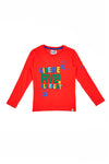T-Shirt Manica Lunga Pitt Kids 2036 Rossa