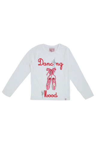 Maglietta Maniche Lunghe Grazie Mamma 2003 Bianca