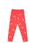 Leggings Textur Schleifen Danke Mama 2044 Fuchsia