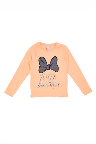 T-Shirt Manica Lunga Grazie Mamma 2071 Salmone