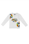 Pitt Kids Langarm-T-Shirt 03026 Weiß