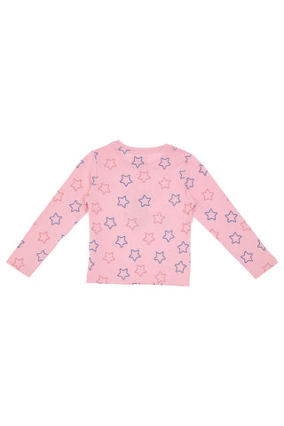 Langarm-T-Shirt „Thanks Mom“ 03006 Pink