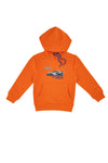 Felpa Felpata con Cappuccio Pitt Kids 04016 Arancione