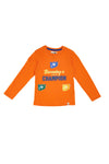 Pitt Kinder Langarm-T-Shirt 04028 Orange