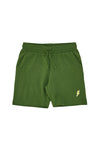 Shorts Tuta Verdi con Logo Ricamato Pitt Kids PT-B-SP-05005