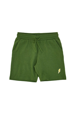 Pitt Kids Grüne Trainingsshorts mit gesticktem Logo PT-B-SP-05005
