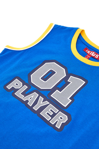 Completo Blu con Stampa Color Grigio Pitt Kids PT-G-SE-05011