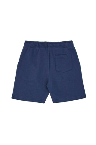 Shorts Tuta Blu Scuro con Logo Ricamato Pitt Kids PT-B-SP-05023