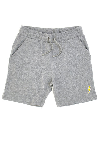Graublaue Shorts mit gesticktem Pitt Kids-Logo PT-B-SP-05024