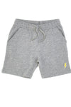 Shorts Grigi Blu con Logo Ricamato Pitt Kids PT-B-SP-05024
