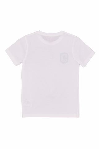 T-Shirt Bianca Con Razzo Ricamato Pitt Kids PT-B-T-05026