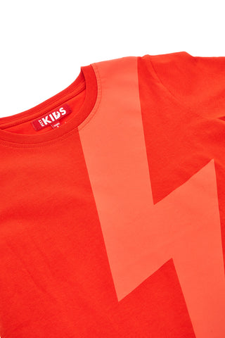 Pitt Kids Rotes T-Shirt mit bedrucktem Reißverschluss PT-BT-05029