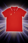 Pitt Kids Rotes Poloshirt mit weißen Rändern PT-B-PL-05031