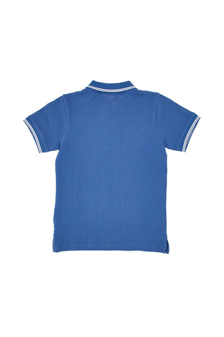 Pitt Kids Blaues Poloshirt mit weißen Rändern PT-B-PL-05032