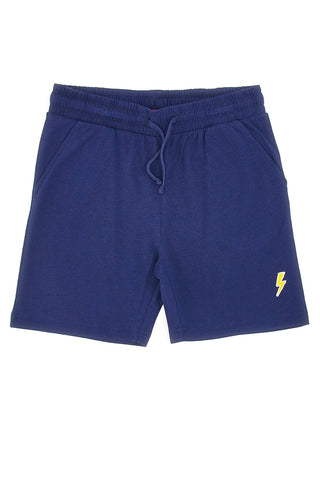 Pitt Kids Blaue Trainingsshorts mit gesticktem Logo PT-B-SP-05033