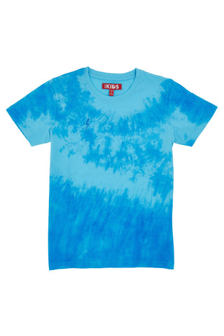Pitt Kids Hellblaues T-Shirt mit Batikeffekt PT-BT-05035