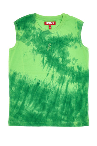 Pitt Kids Grünes Tanktop mit Batikeffekt PT-BT-05036
