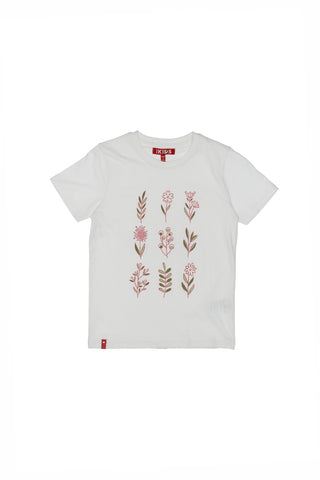 Pitt Kids Weißes T-Shirt mit halben Ärmeln 05050