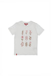 Pitt Kids Weißes T-Shirt mit halben Ärmeln 05050