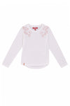 T-Shirt Bianche a Maniche Lunghe Stampata Pitt Kids PT-G-T-05054