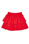 Gonna a Balze Rossa con Pois Bianchi Pitt Kids PT-G-SK-05061