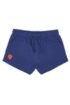 Shorts Tuta Blu con Fragola Ricamata Pitt Kids PT-G-SP-05065