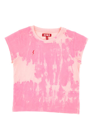Pitt Kids Rosa T-Shirt mit Batikeffekt PT-GT-05077