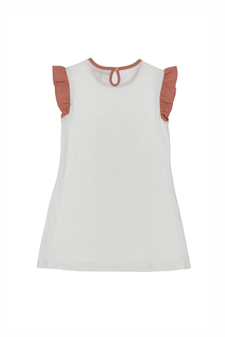 Vestito Bianco con Arcobaleno Pitt Kids 05082