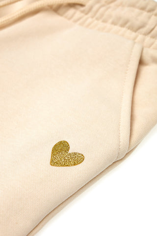 Pantaloni in Tuta Panna con Polsini alla Caviglia PITT KIDS 6002