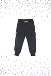 Schwarze Jogginghose mit Tupfen PITT KIDS 6004