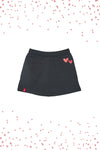 Schwarzer Rock mit roten Herzen PITT KIDS 6007