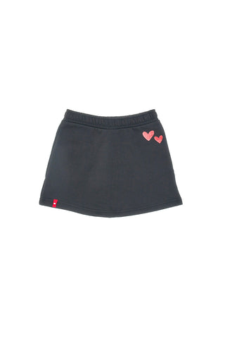Schwarzer Rock mit roten Herzen PITT KIDS 6007