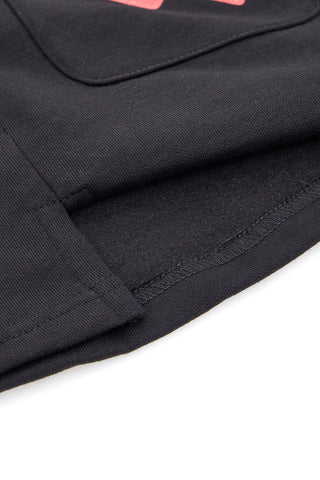 Schwarzer Rock mit roten Herzen PITT KIDS 6007