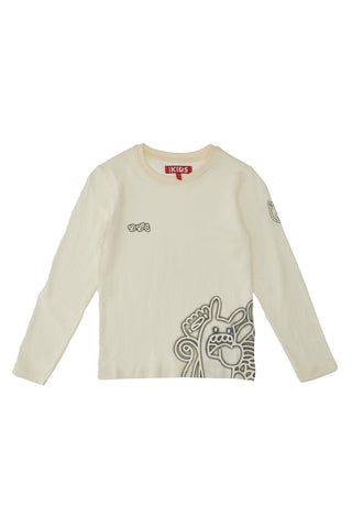 PITT KIDS 6008 Langarmshirt mit Rundhalsausschnitt