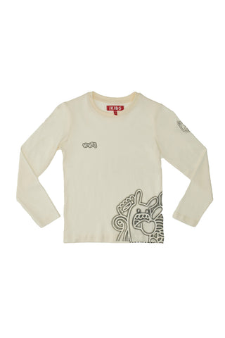 PITT KIDS 6008 Langarmshirt mit Rundhalsausschnitt