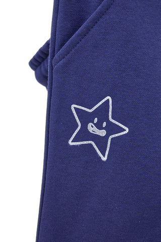 Blaue Hose mit Bündchen an den Knöcheln PITT KIDS 6009