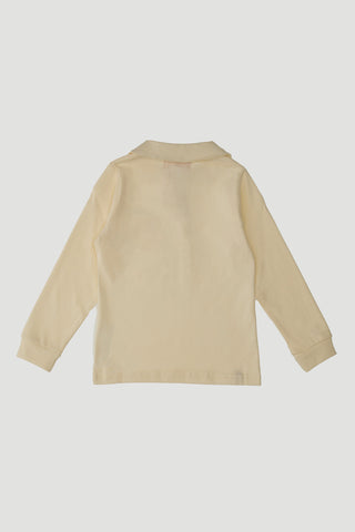 Maglia Bianca a Maniche Lunghe con Stampa Colorata PITT KIDS 6010