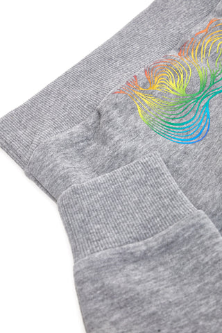 Sweatshirt mit Rundhalsausschnitt und holografischem Aufdruck PITT KIDS 6032