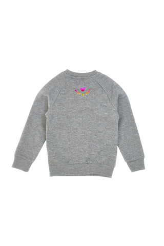 Sweatshirt mit Rundhalsausschnitt und holografischem Aufdruck PITT KIDS 6032