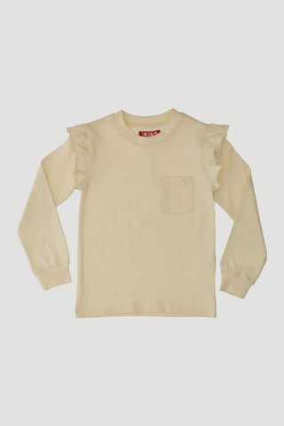 Maglia Bianca Girocollo a Maniche Lunghe PITT KIDS 6028