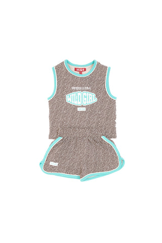 Beiges Set mit Tiermuster Pitt Kids PT-K-SE-7001