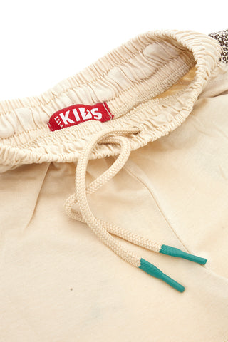 Pantaloncini Beige Con Fantasia Leopardata Pitt Kids PT-K-SH-7004