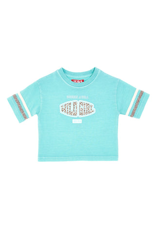 Pitt Kids PT-K-T-7008 T-Shirt mit Aufdruck, Aquagrün