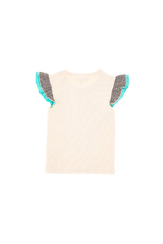 Beiges Tanktop mit Animalprint Pitt Kids PT-KT-7010