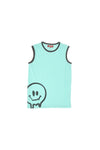 Play It Easy Blaues Tanktop mit grauem Lächeln PITT KIDS PT-KT-7022