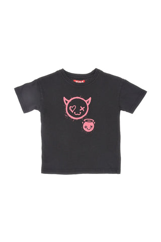 Pitt Kids PT-KT-7025 T-Shirt mit Brustaufdruck, schwarz