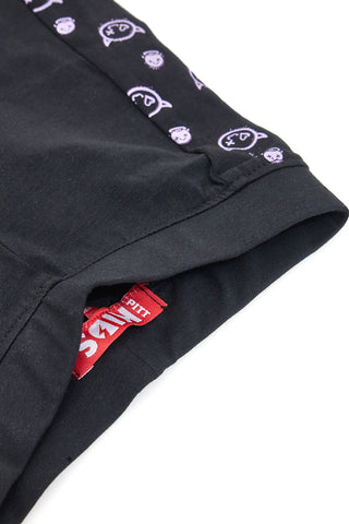 Leggings Neri Con Dettagli Viola Pitt Kids PT-K-LG-7028