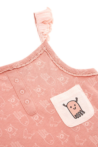 Canotta Con Taschino Rosa Pitt Kids PT-K-T-7033