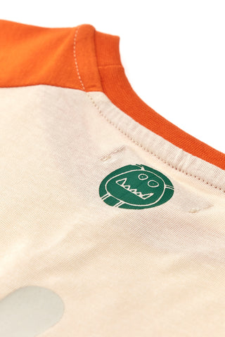 T-Shirt Beige e Arancione PITT KIDS PT-K-T-7036