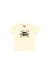 Pitt Kids PT-KT-7037 Beiges T-Shirt mit Brustaufdruck
